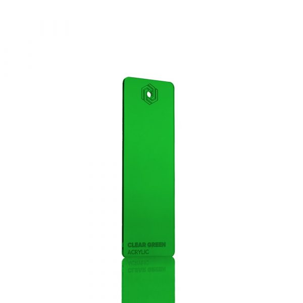 FLUX lasersnijdmateriaal Acrylic Clear Green - wit