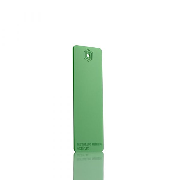 FLUX lasersnijdmateriaal Acrylic Metallic Green - wit