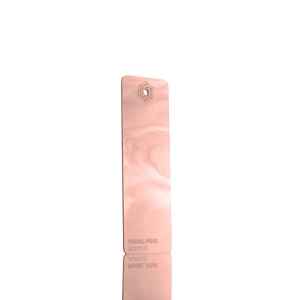 FLUX lasersnijdmateriaal Acrylic Pearl Pink - wit